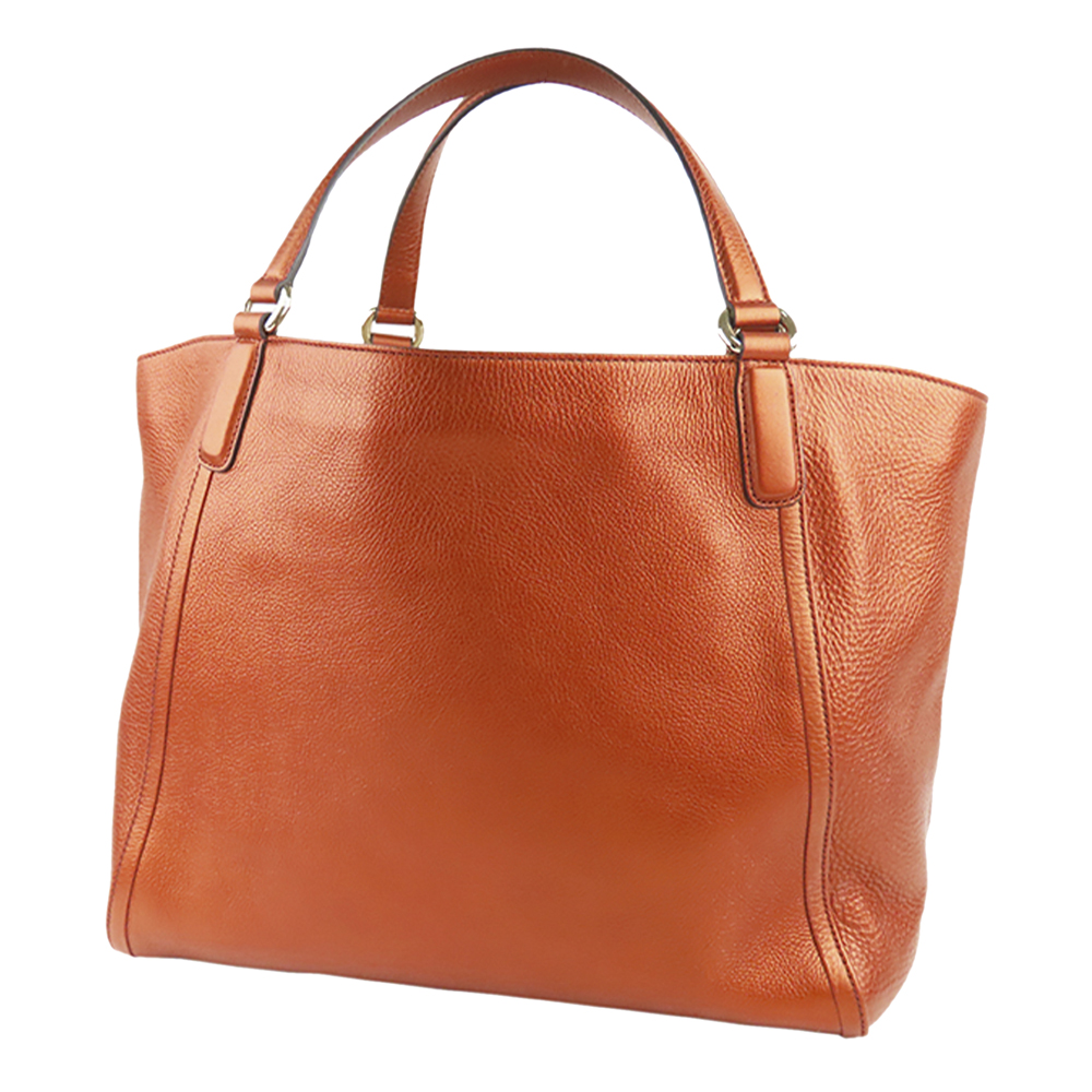 

Gucci Orange Leather Soho Tote Bag