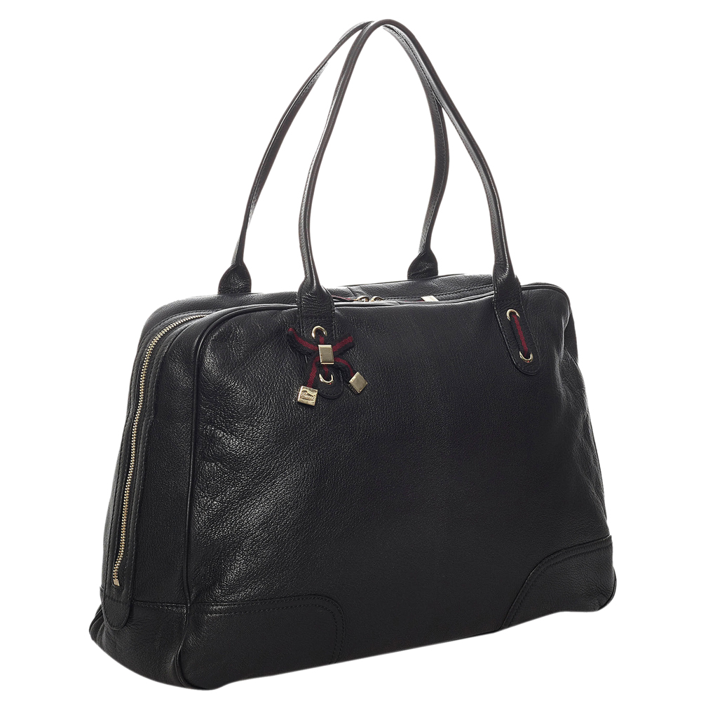 

Gucci Black Calf Leather Princy Tote Bag