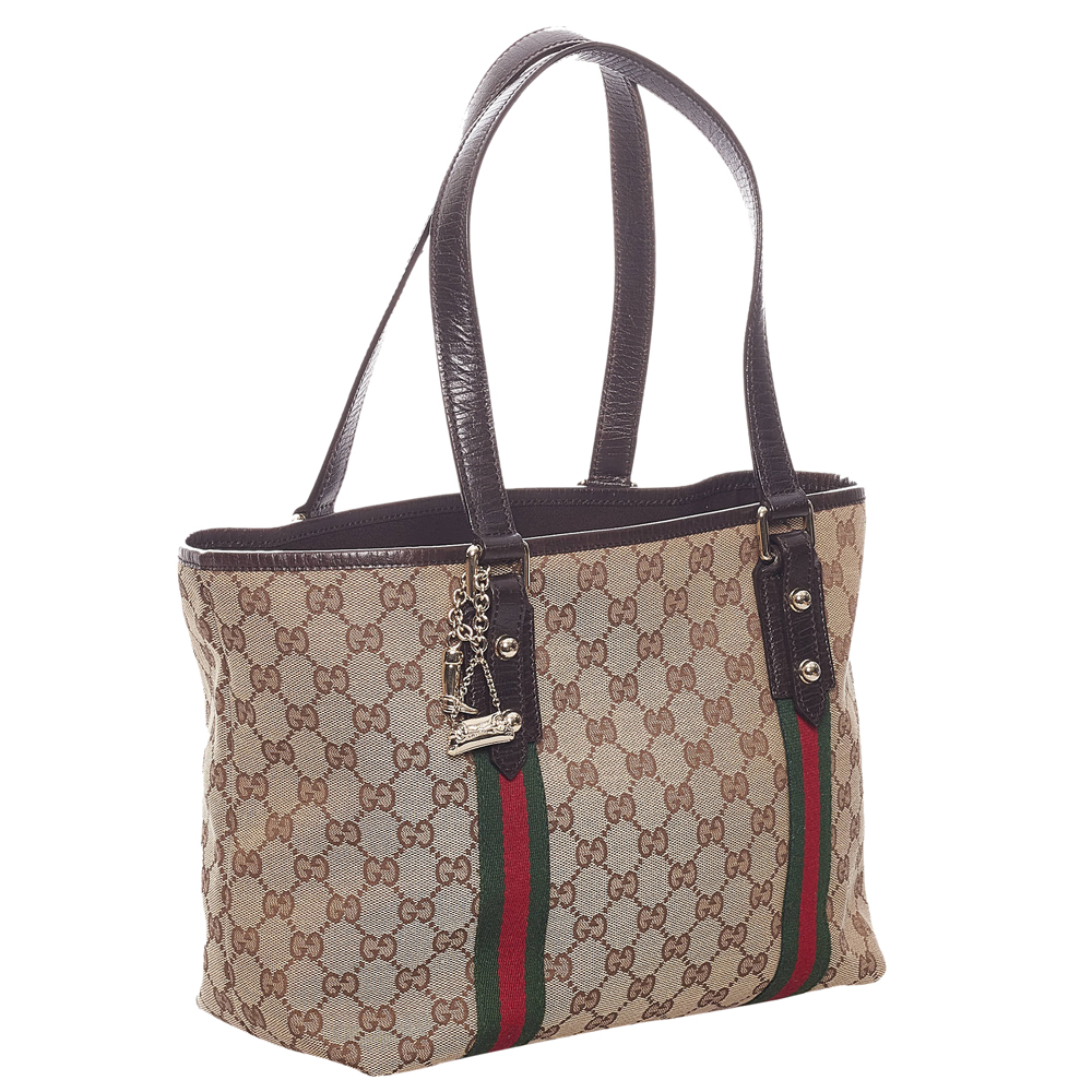 

Gucci Beige/Brown GG Canvas Jolicoeur Tote Bag