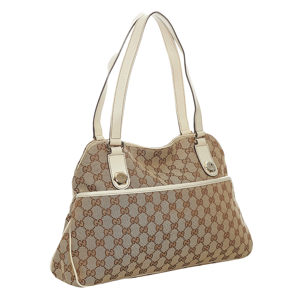 

Gucci GG Canvas Charmy Shoulder Bag, Beige