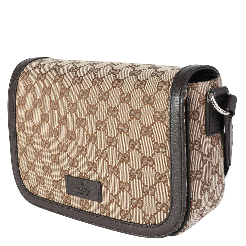 

Gucci Brown/Beige GG Canvas Messenger Bag