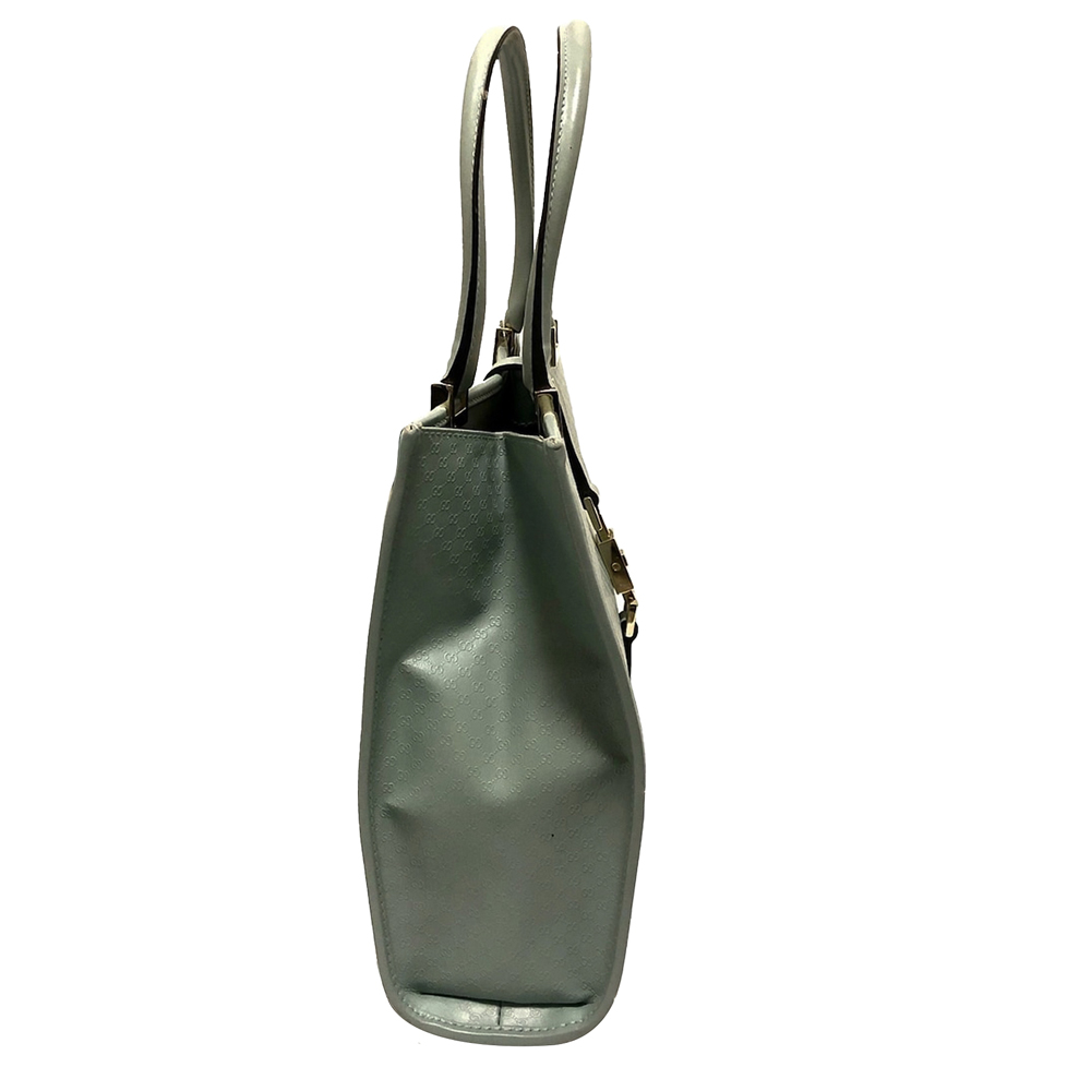 

Gucci Green Microguccissima Leather Jackie Tote Bag