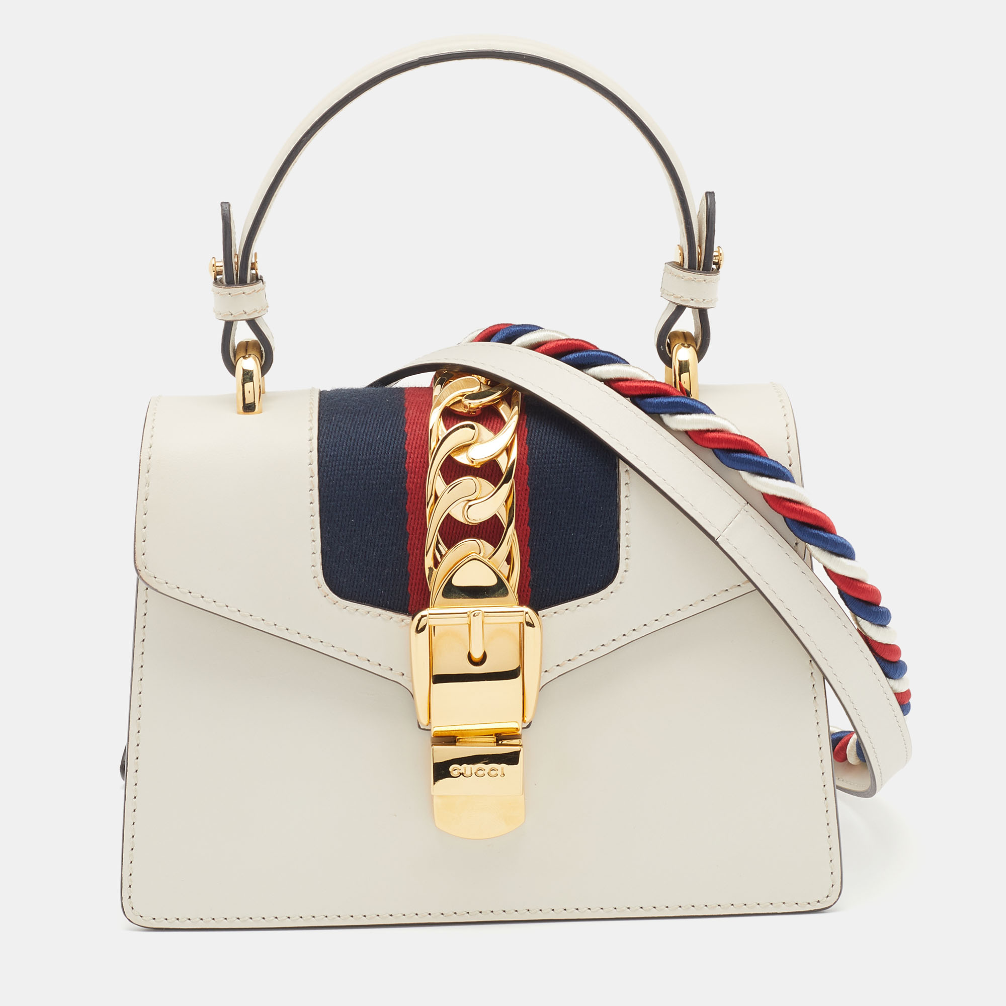 Bolsa Gucci Mini Sylvie Off-White Original - NBO31