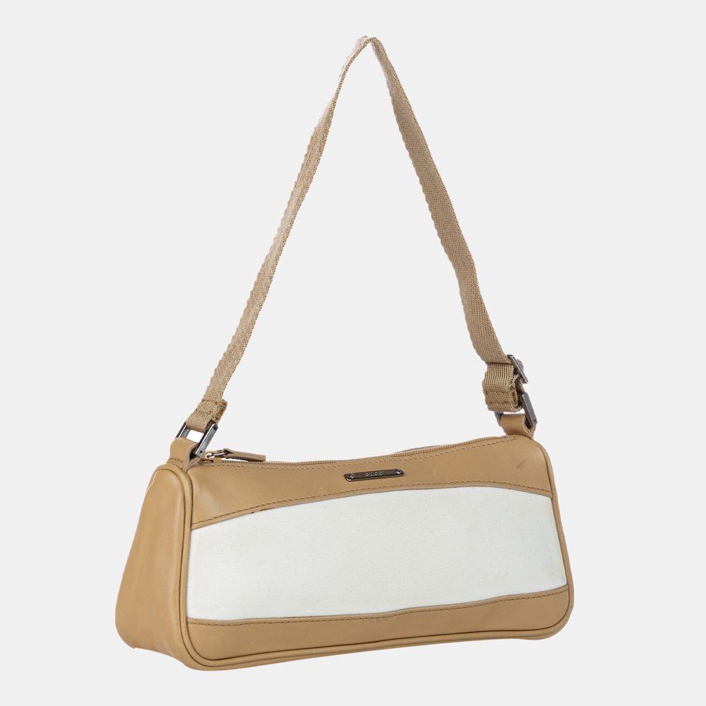 

Gucci Brown/Beige Canvas Baguette