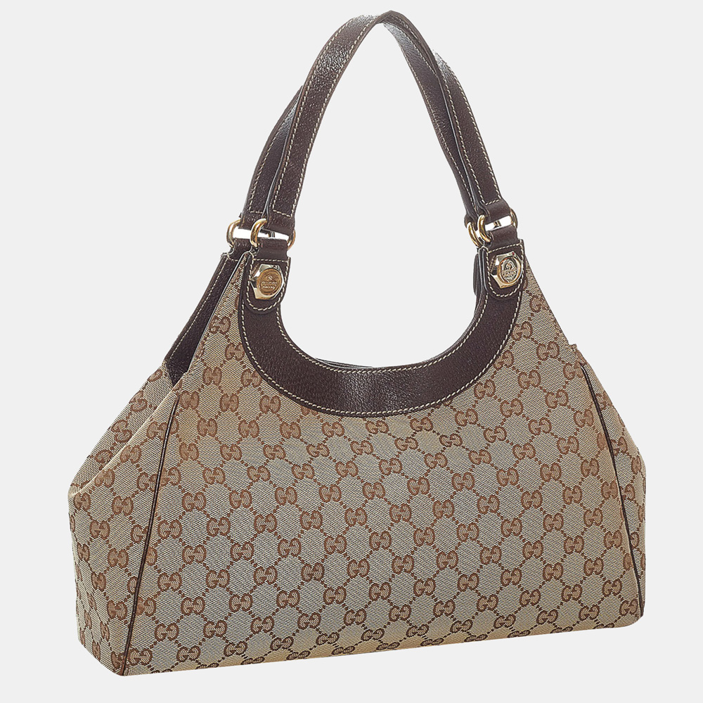 

Gucci Brown/Beige GG Canvas Charmy Shoulder Bag