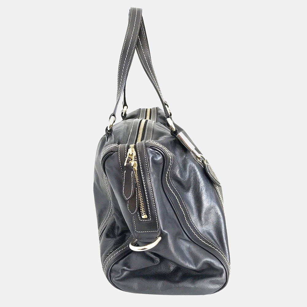 

Gucci Black Duchessa Leather Boston Bag