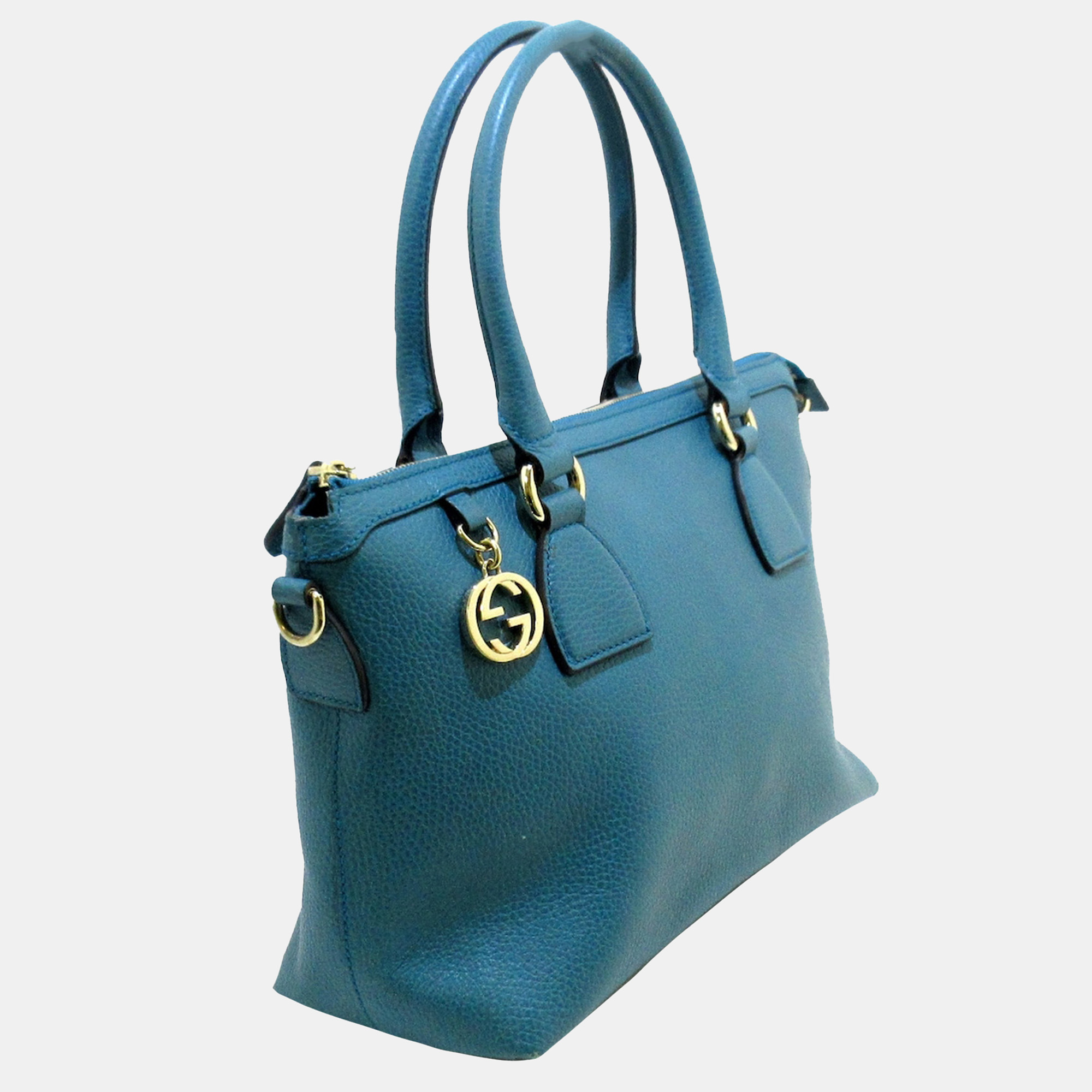 

Gucci Blue Charmy Leather Handbag