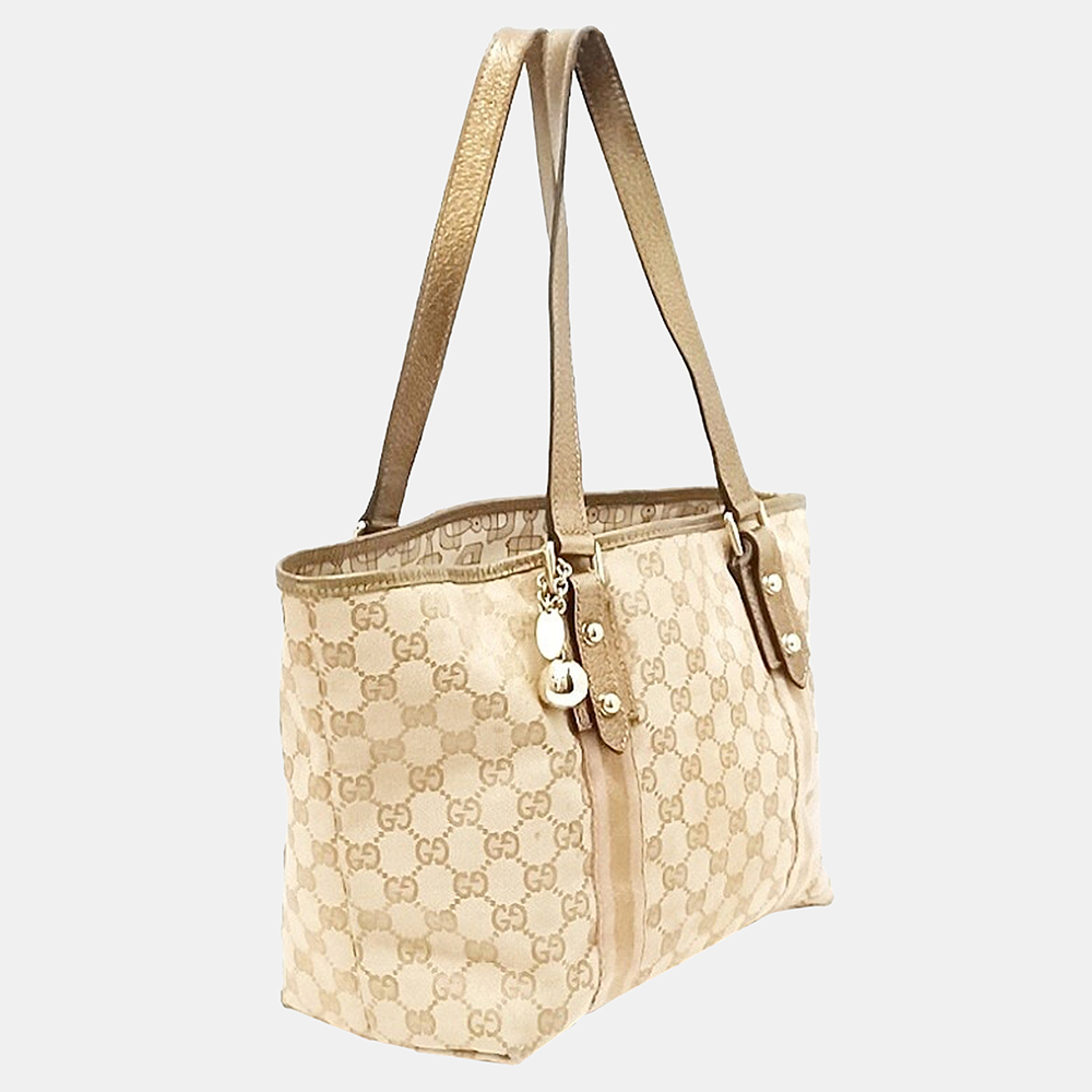 

Gucci Brown/Beige GG Canvas Jolicoeur Tote Bag