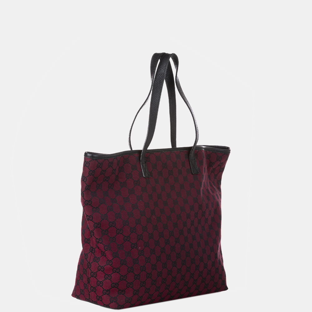 

Gucci Red GG Canvas Tote Bag