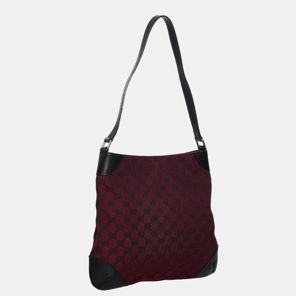 

Gucci Black GG Canvas Shoulder Bag