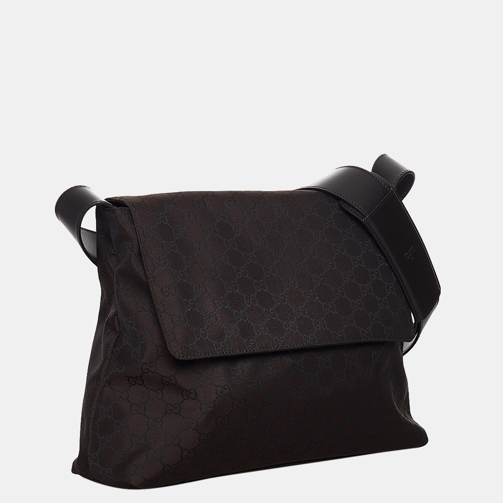 

Gucci Brown GG Canvas Crossbody Bag