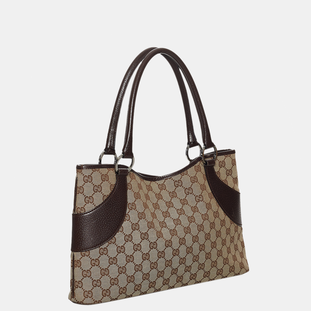 

Gucci Beige/Brown GG Canvas Tote Bag
