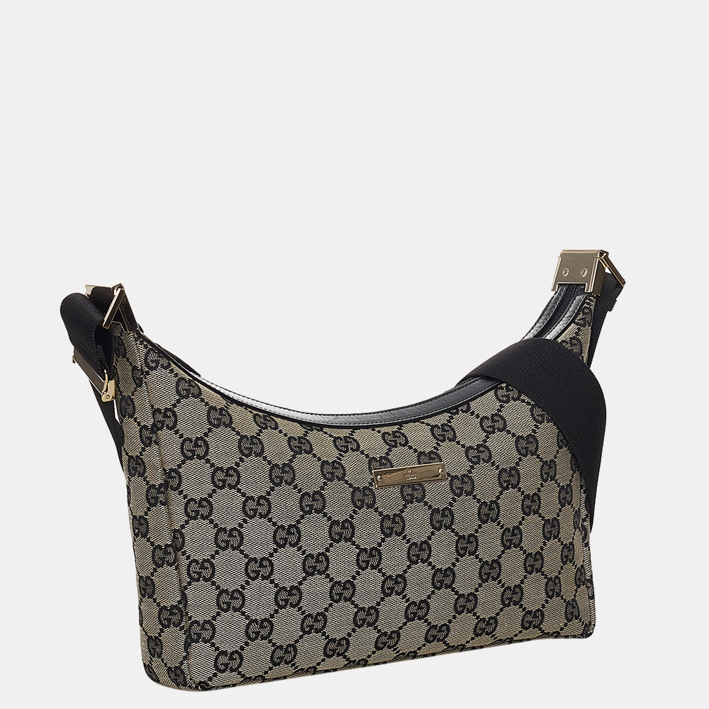 

Gucci Beige/Black/Brown GG Canvas Crossbody Bag