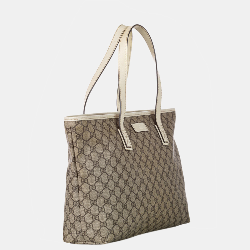 

Gucci Brown GG Canvas Tote Bag, Beige