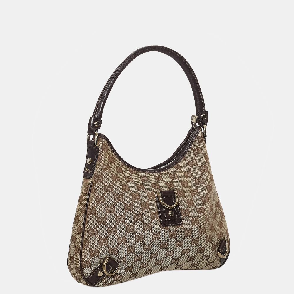 

Gucci Beige/Brown GG Canvas Abbey D-Ring Shoulder Bag
