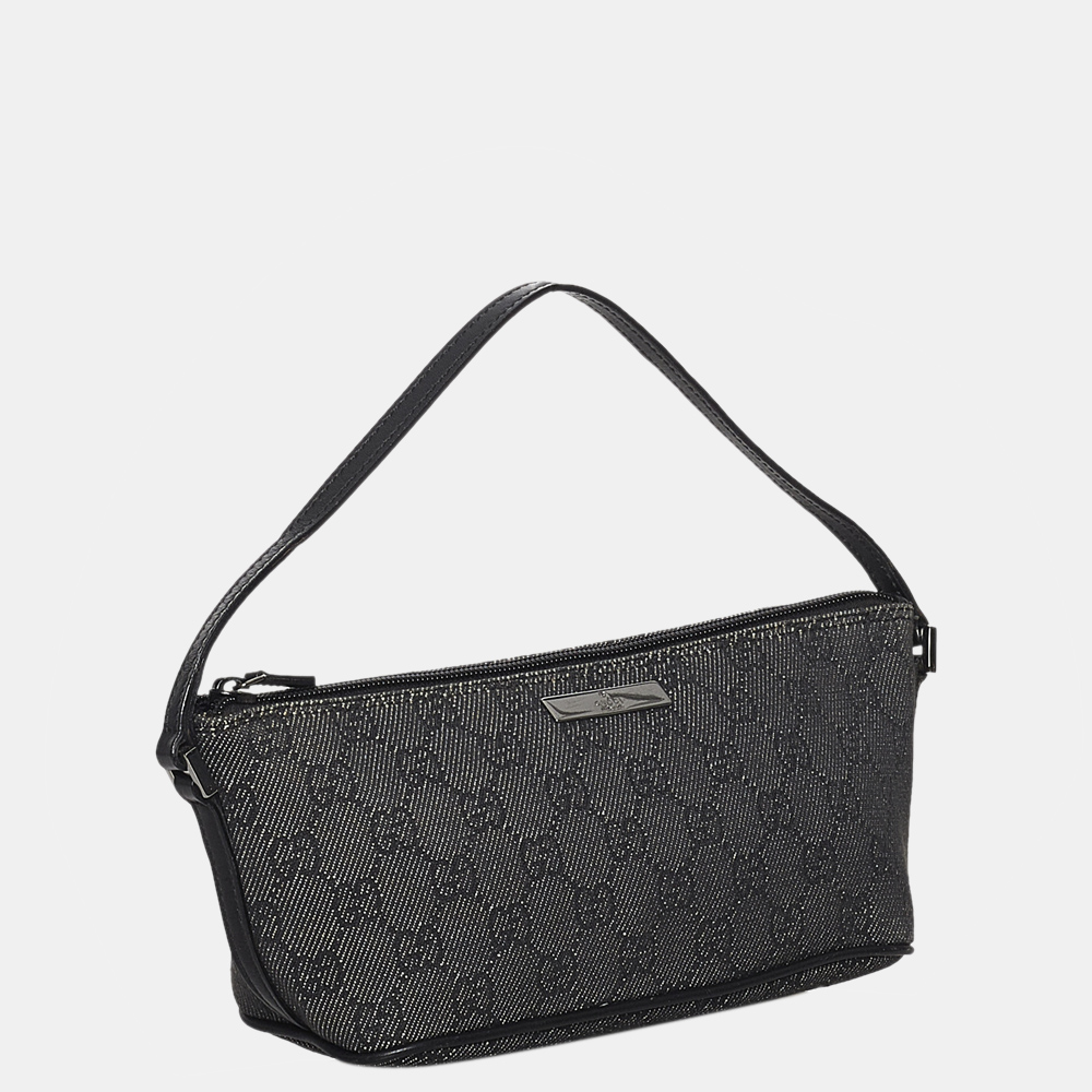 

Gucci Black GG Canvas Boat Baguette