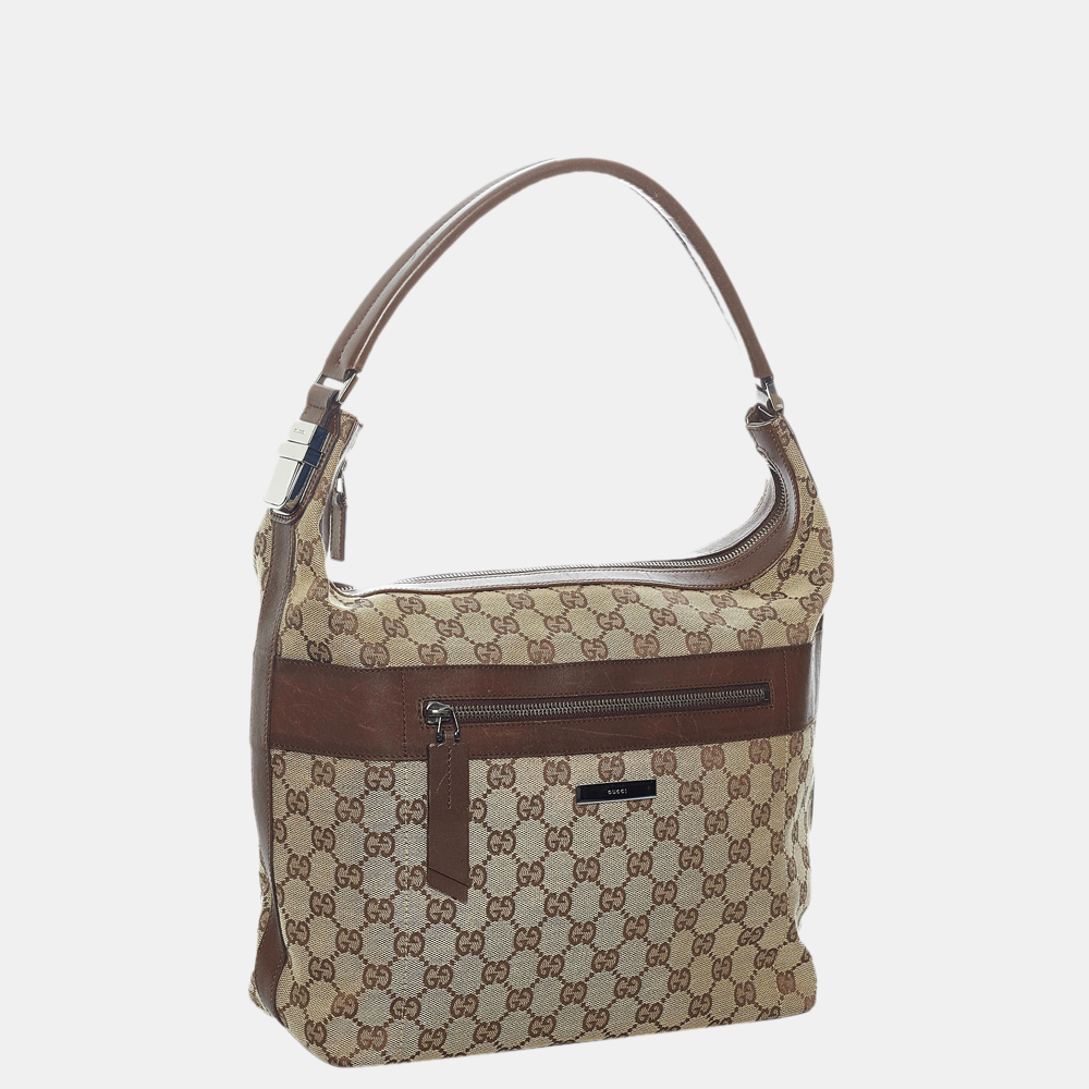 

Gucci Beige/Brown GG Canvas Shoulder Bag