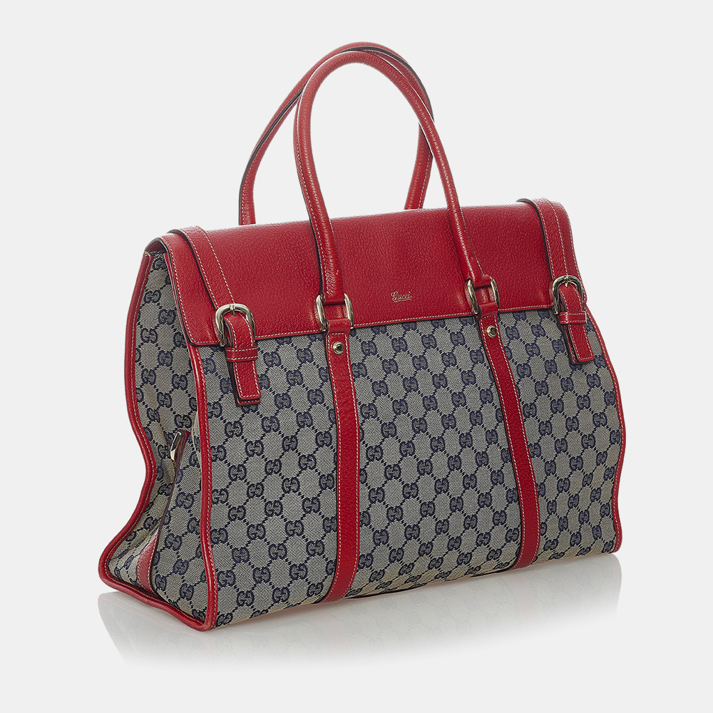 

Gucci Grey GG Canvas Handbag