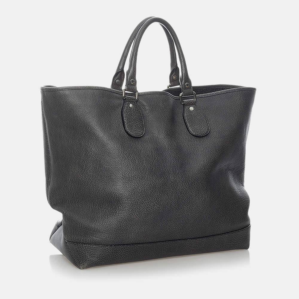 

Gucci Black Leather Tote Bag