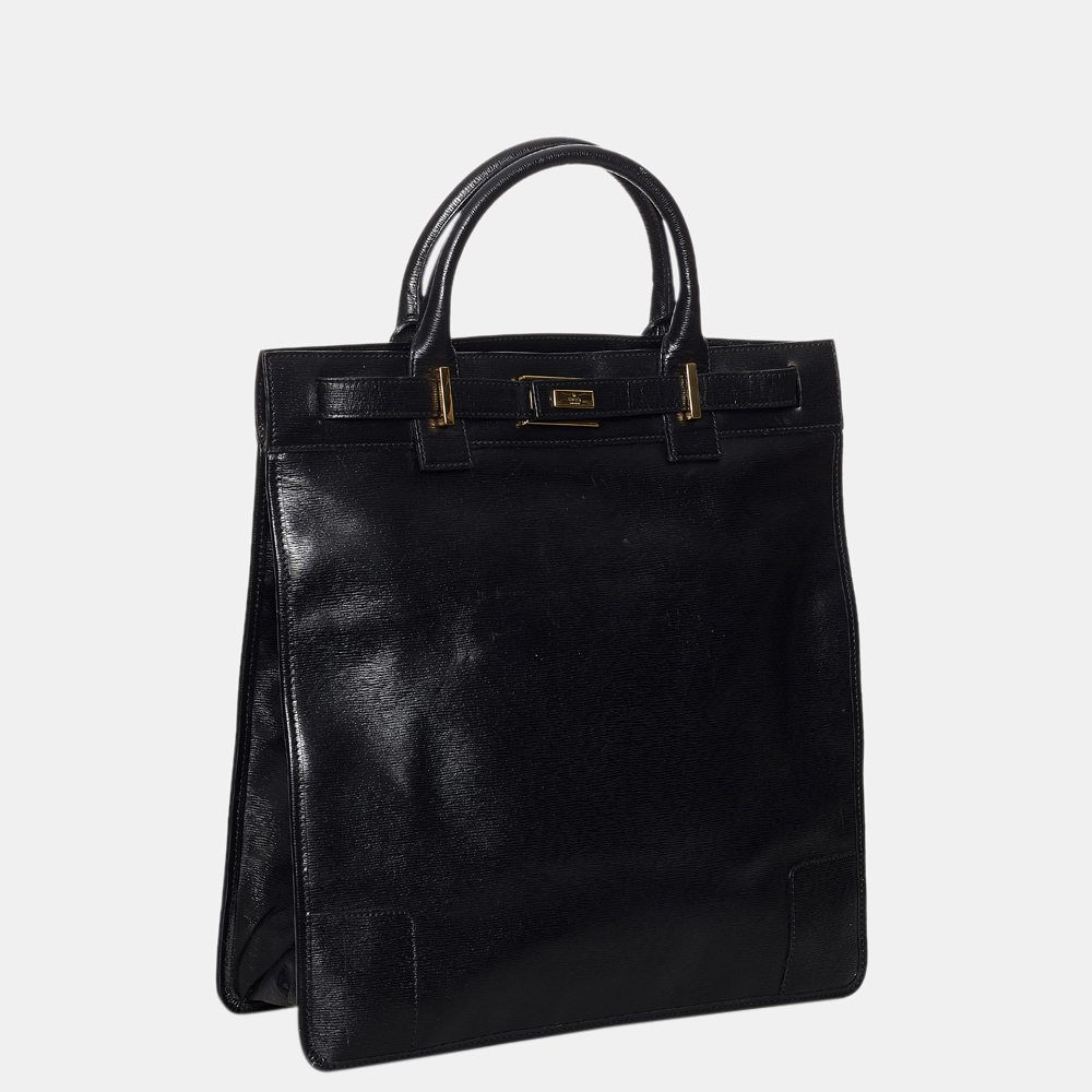 

Gucci Black Leather Tote Bag
