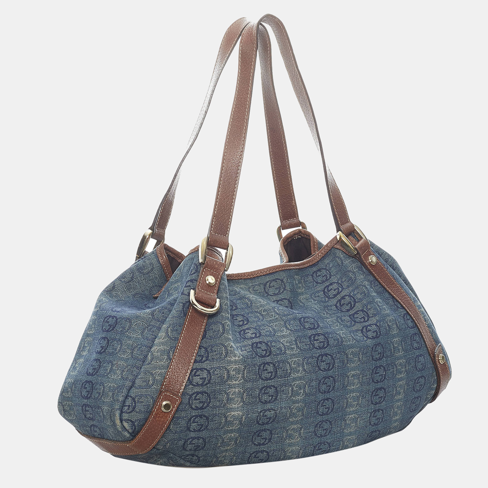 

Gucci Blue GG Denim Pelham Tote Bag