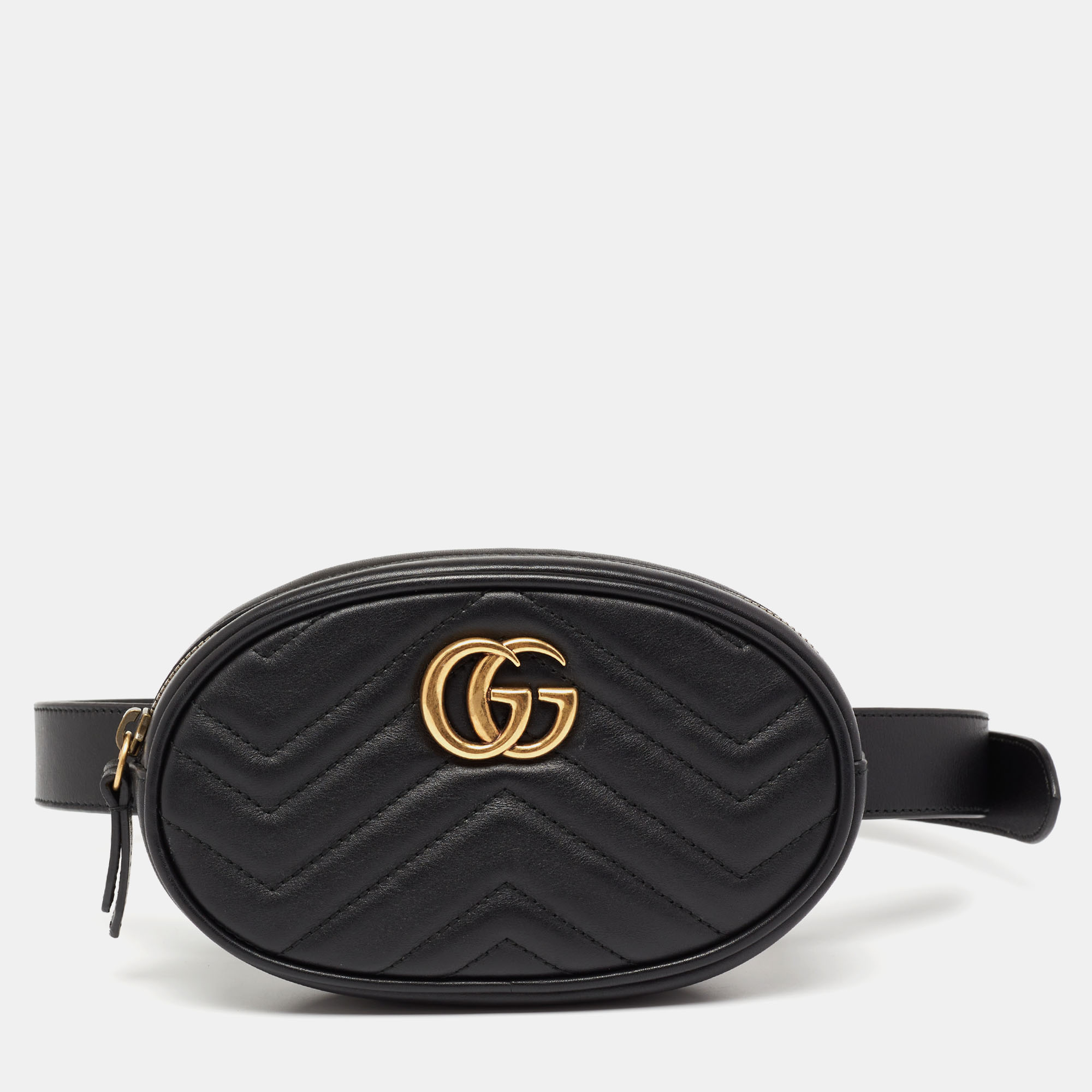 gucci black marmont belt bag