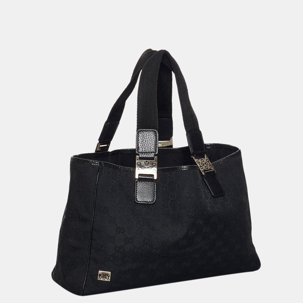 

Gucci Black GG Canvas Handbag