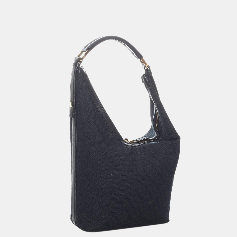 

Gucci Black GG Canvas Shoulder Bag