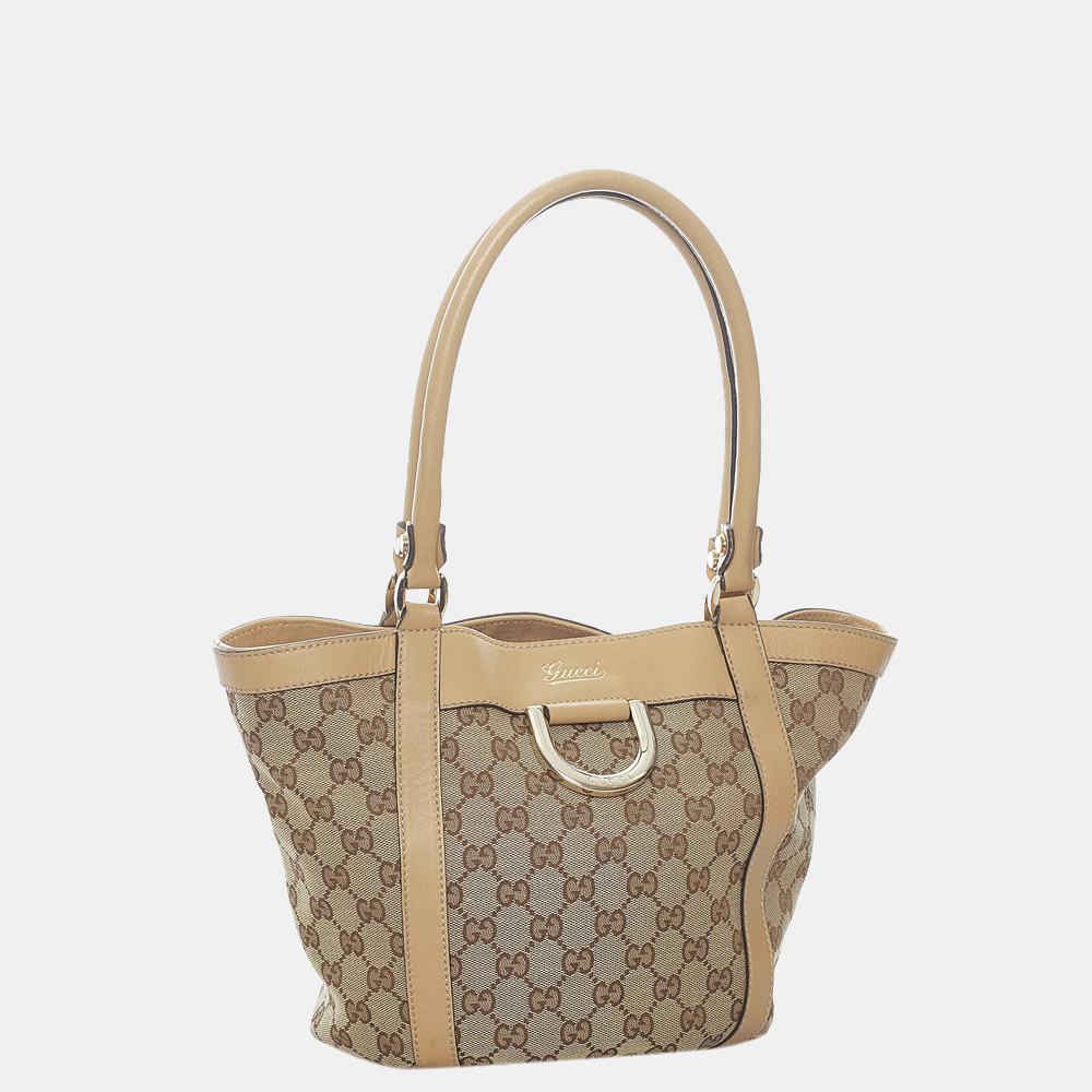 

Gucci Beige/Brown Abbey GG Canvas Shoulder Bag