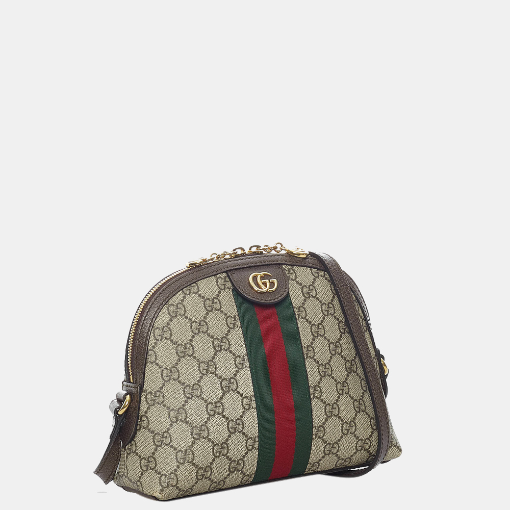 

Gucci Beige/Brown/Multicolor Small GG Supreme Ophidia Crossbody Bag