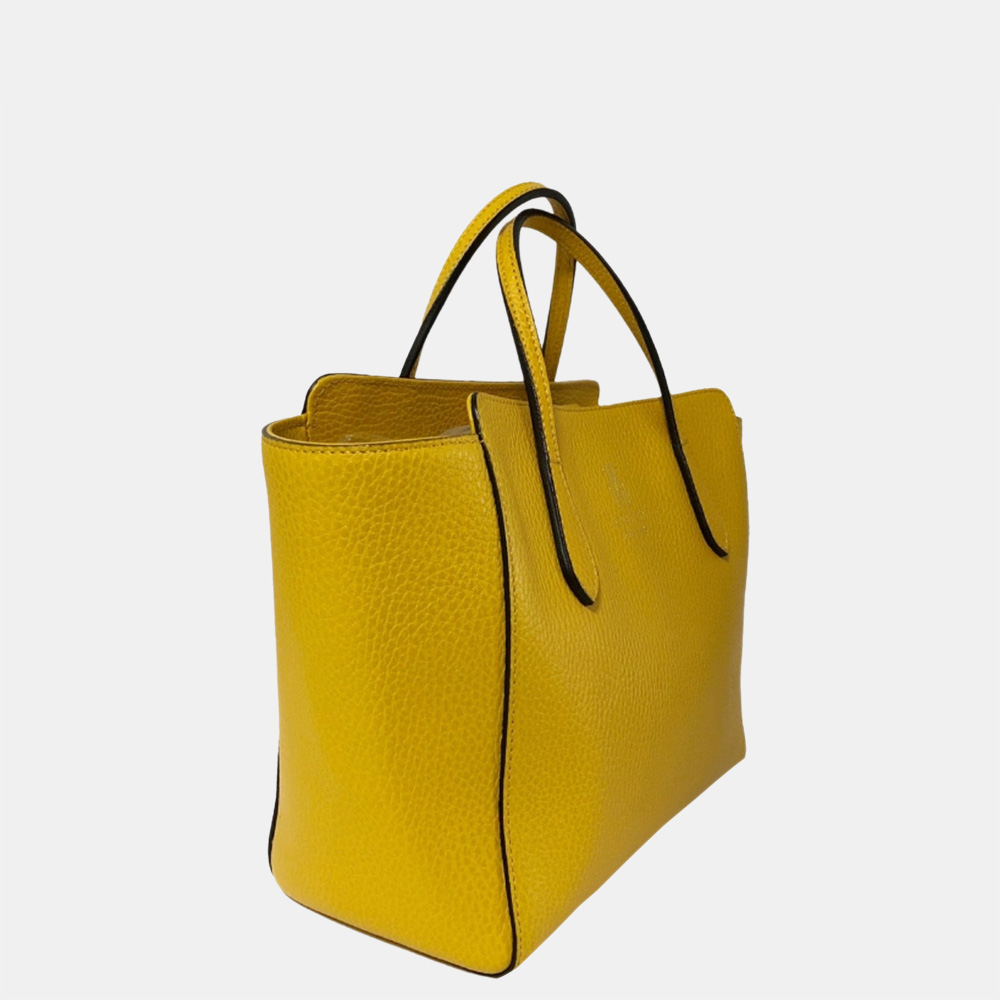 

Gucci Yellow Swing Leather Tote