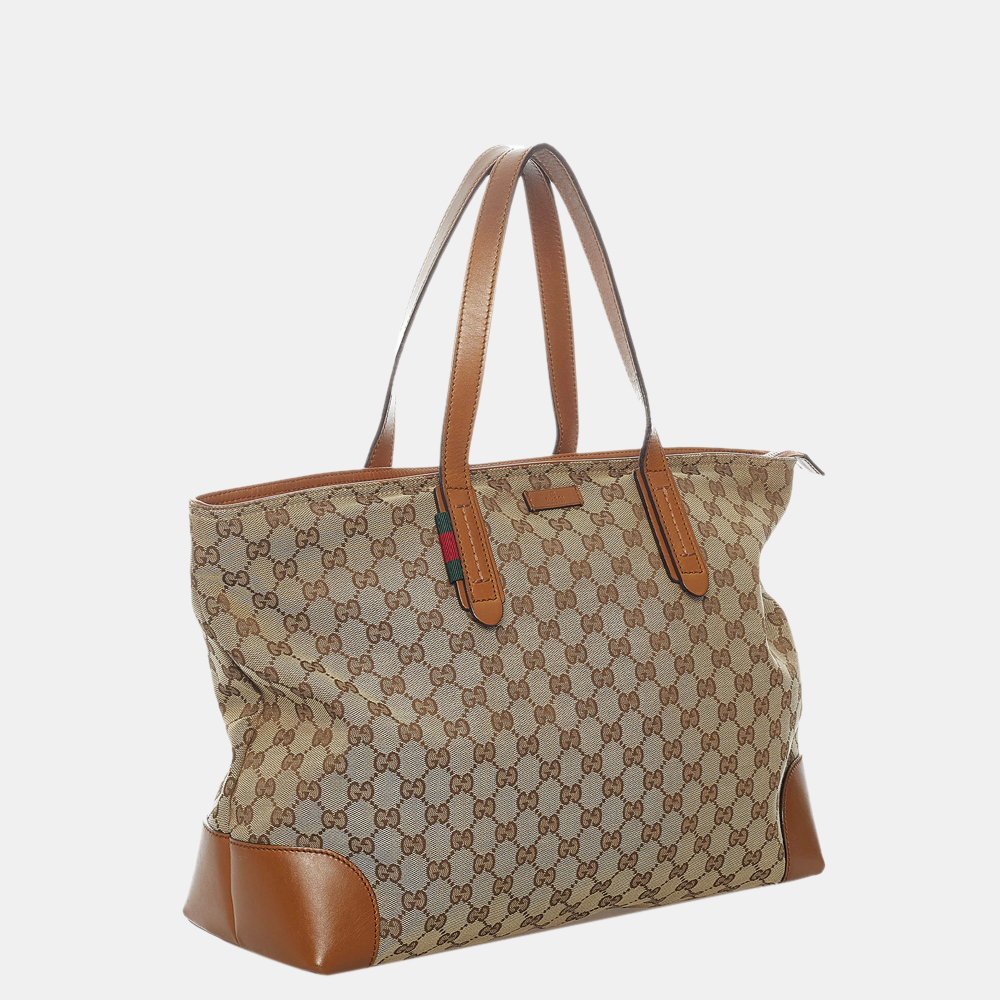 

Gucci Brown/Beige GG Canvas Tote Bag
