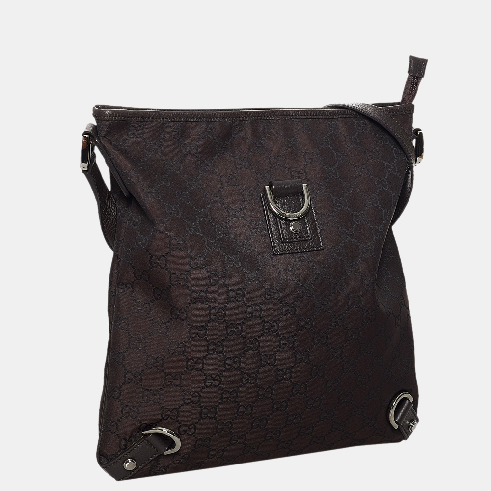 

Gucci Brown GG Canvas Abbey D-Ring Crossbody Bag