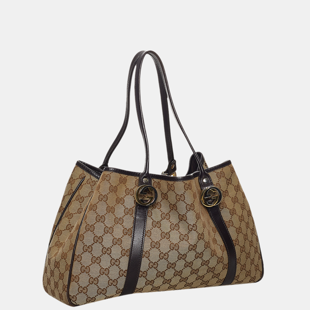 

Gucci Brown/Beige GG Canvas Twins Shoulder Bag