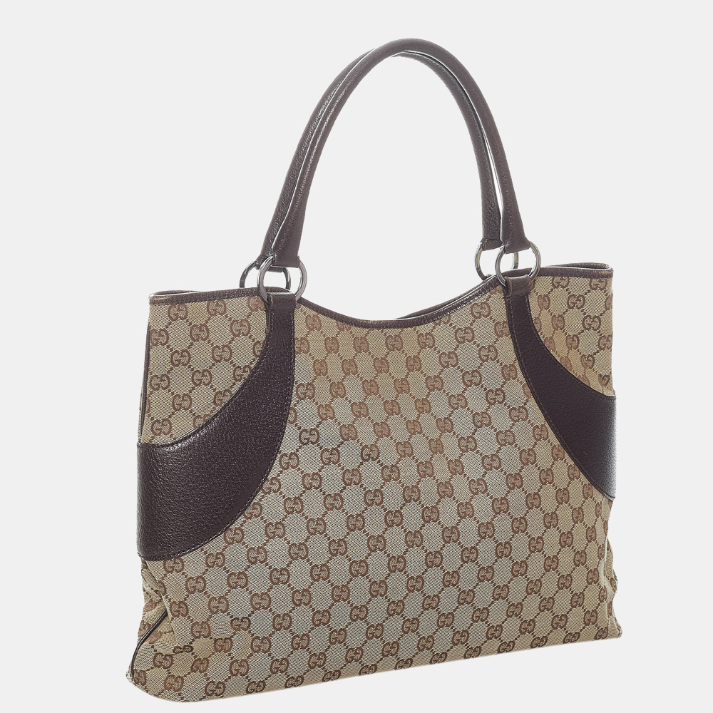 

Gucci Brown/Beige GG Canvas Tote Bag