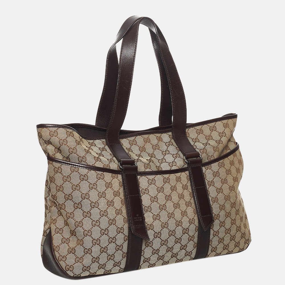 

Gucci Brown/Beige GG Canvas Tote Bag