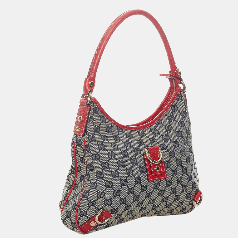 

Gucci Brown/Beige/Pink GG Canvas Abbey D-Ring Shoulder Bag