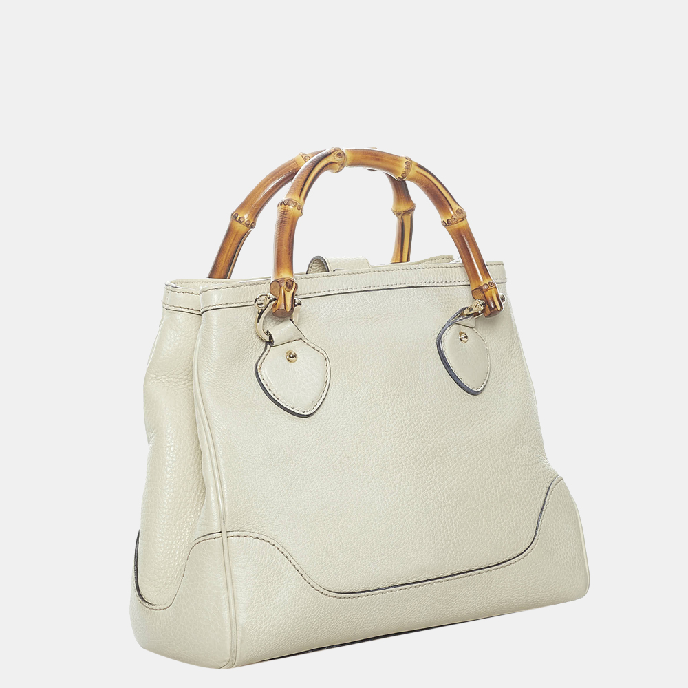 

Gucci Brown/White Bamboo Diana Leather Satchel