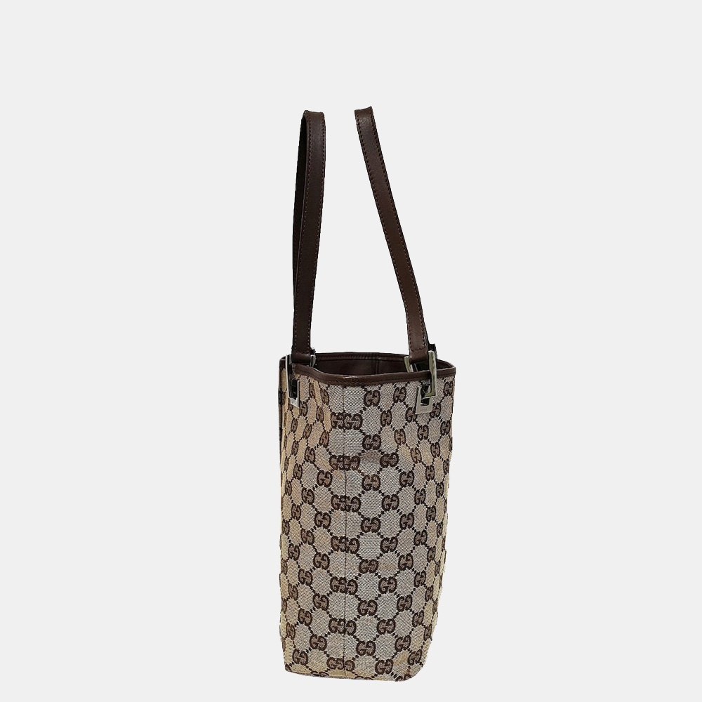 

Gucci Beige/Brown GG Canvas Bucket Tote Bag