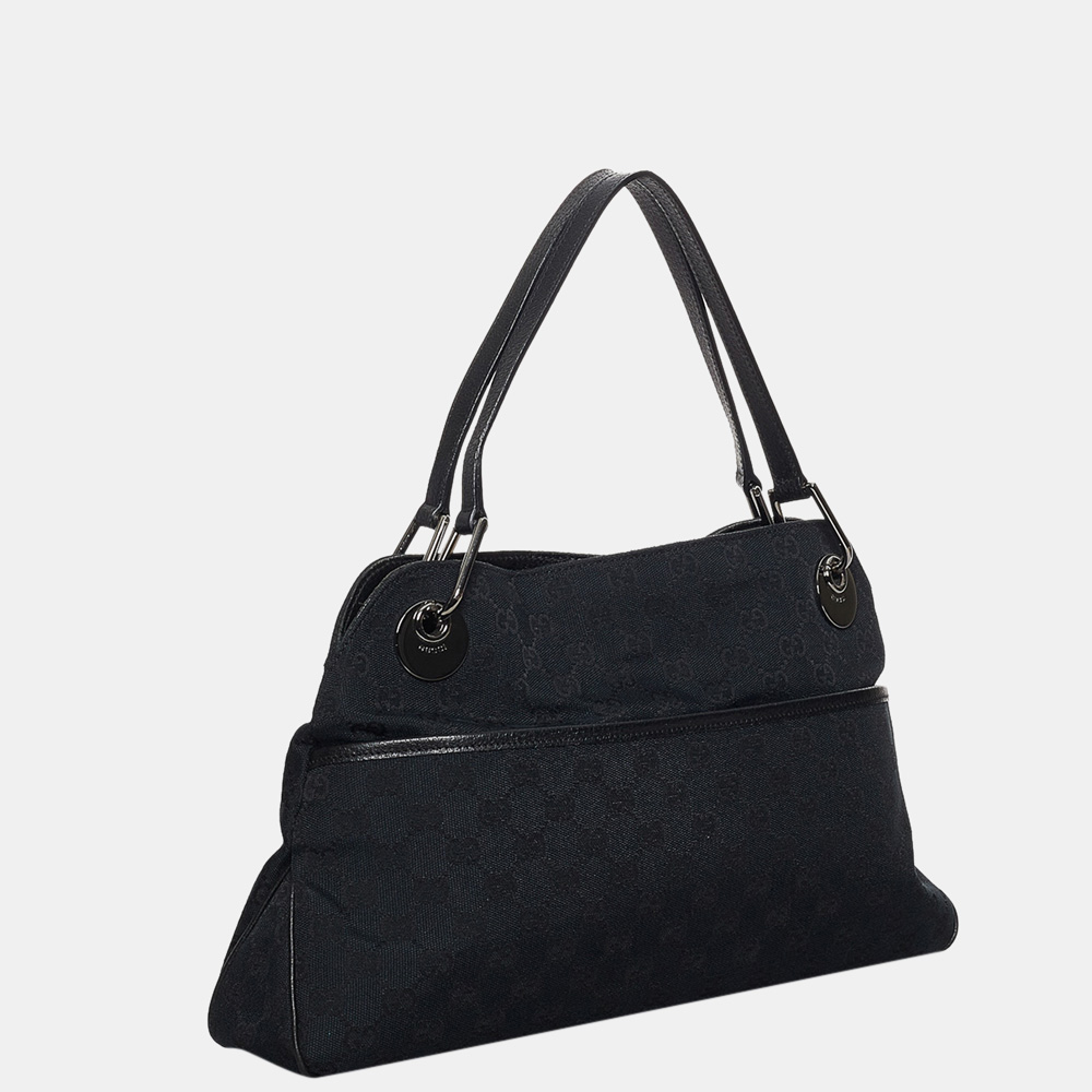 

Gucci Black GG Canvas Eclipse Shoulder Bag