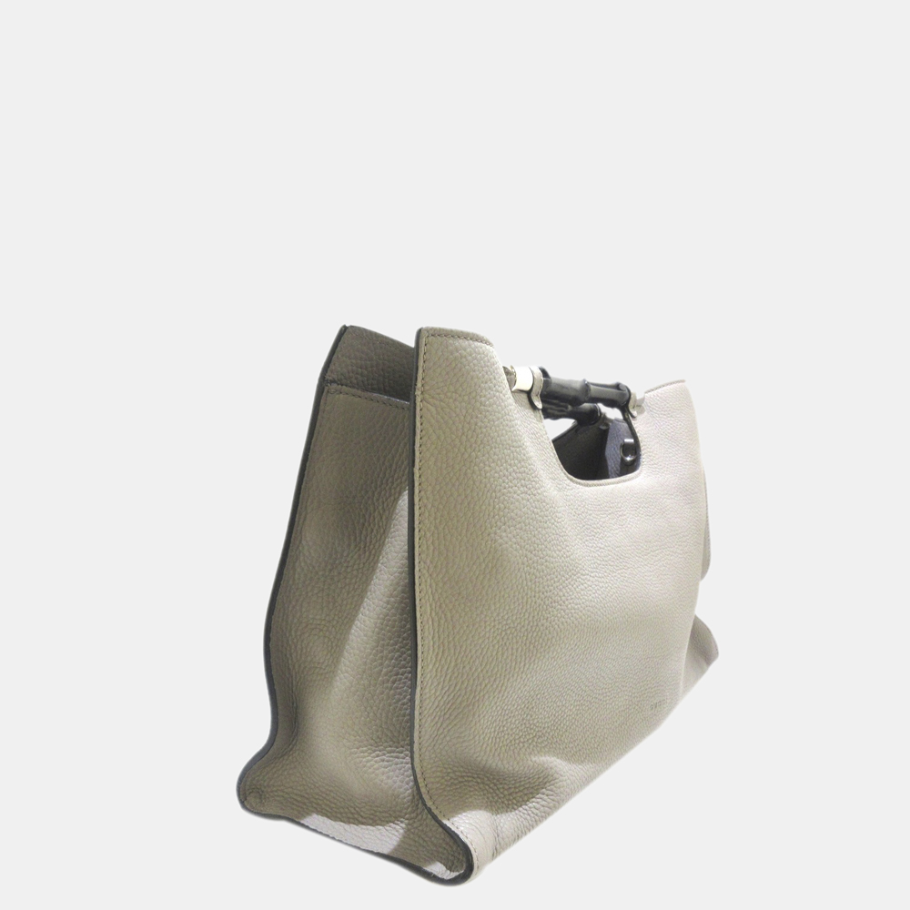 

Gucci Grey Bamboo Leather Tote