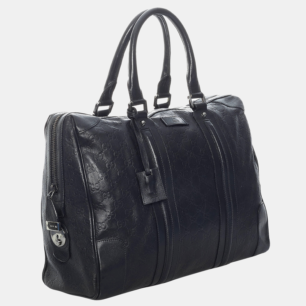 

Gucci Black Guccissima Handbag