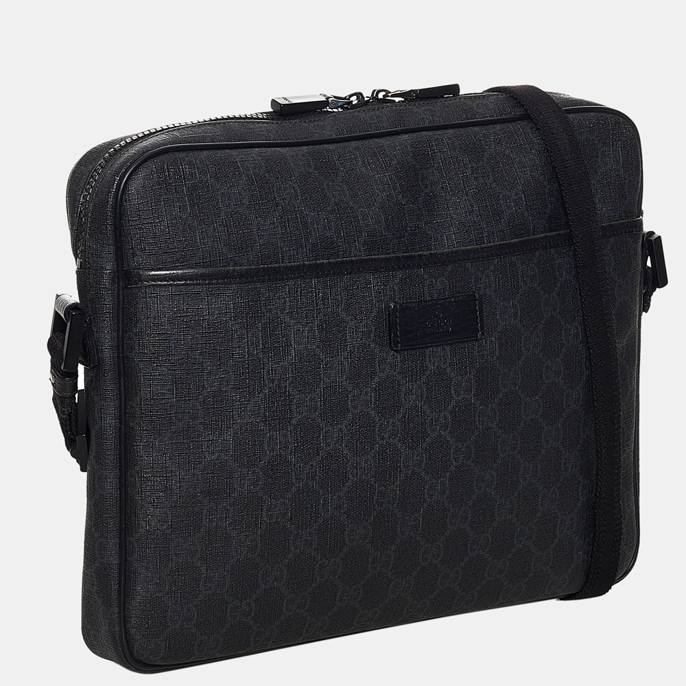 

Gucci Black GG Supreme Crossbody Bag