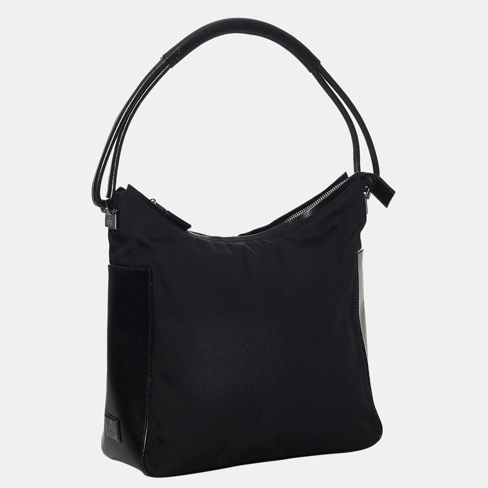 

Gucci Black Canvas Shoulder Bag