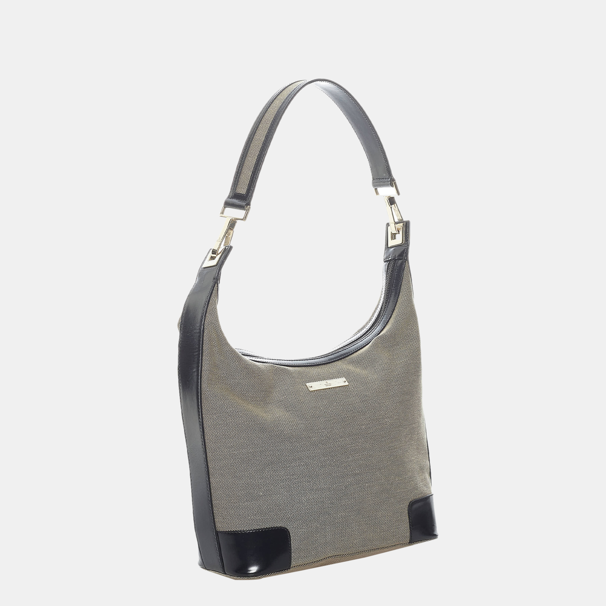 

Gucci Black/Grey Canvas Shoulder Bag