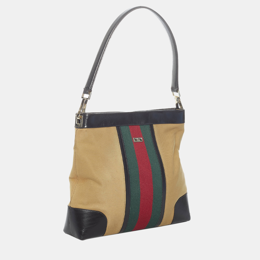 

Gucci Brown/Multi Web Canvas Shoulder Bag