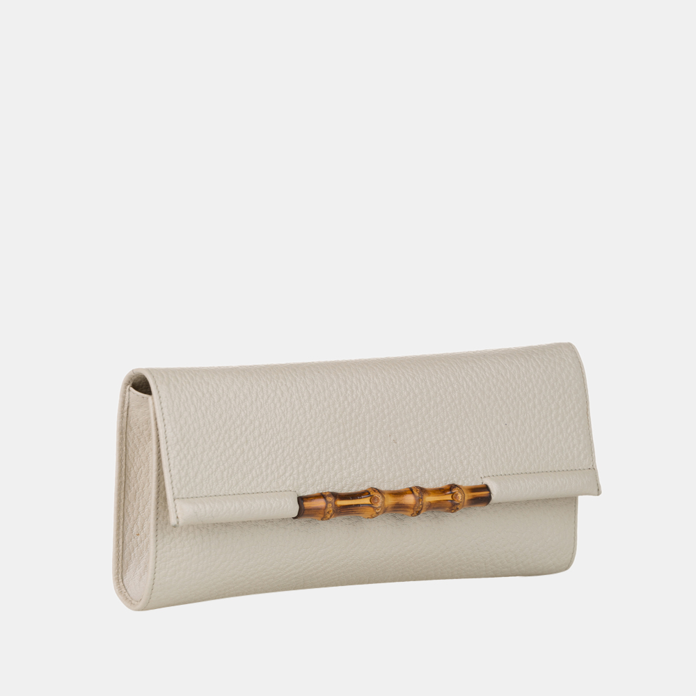 

Gucci White Bamboo Bar Crossbody Bag