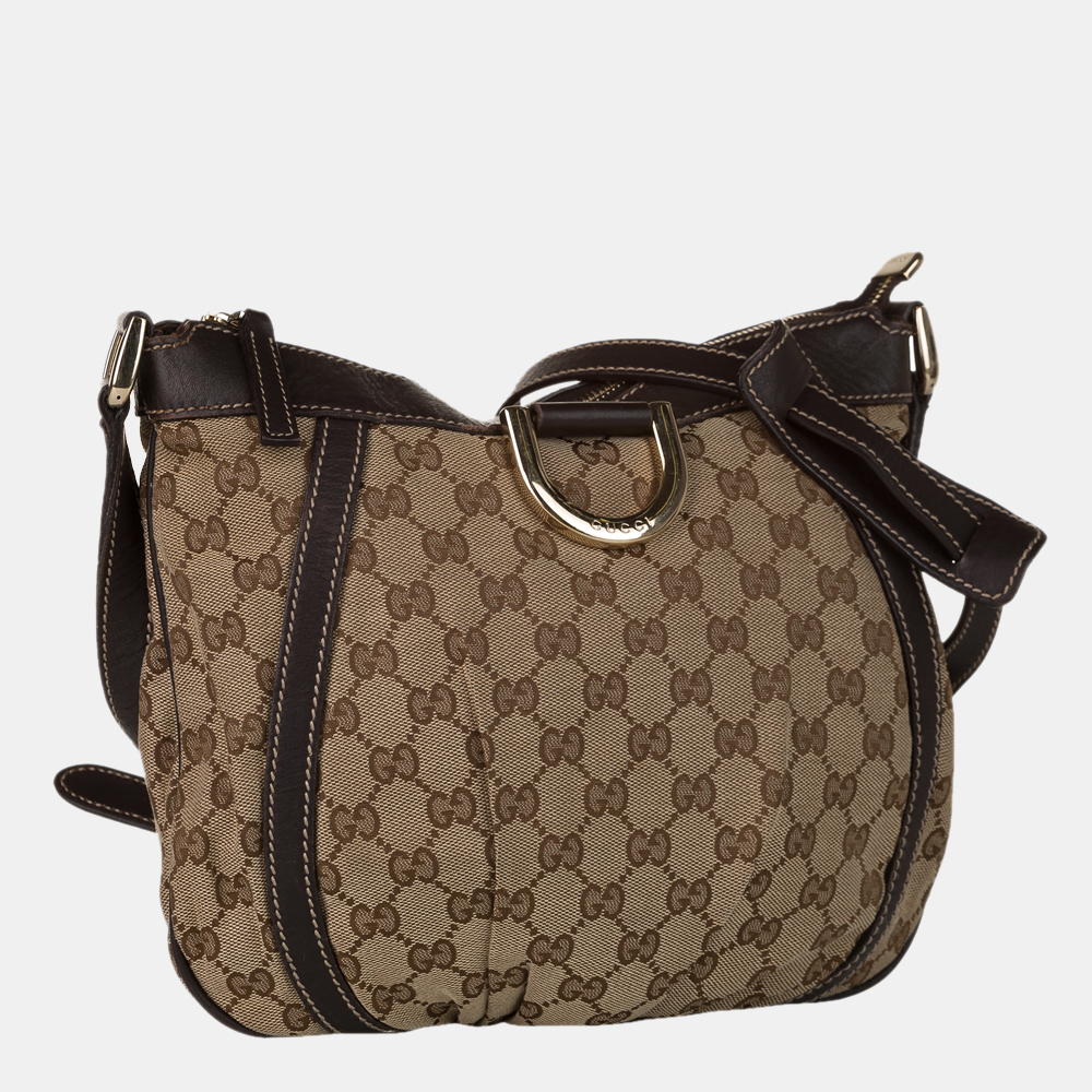 

Gucci Brown/Beige GG Canvas Abbey D-Ring Crossbody Bag