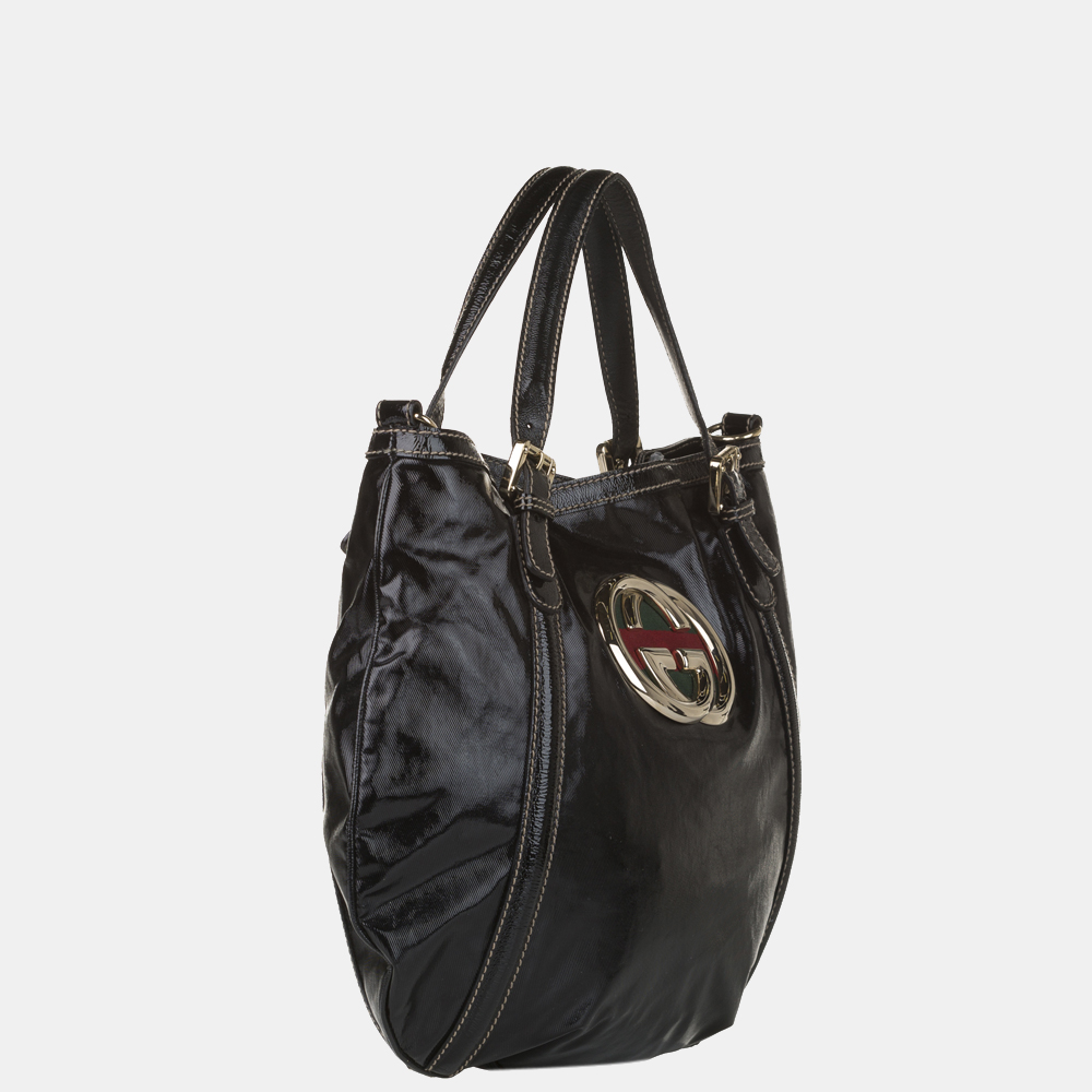 

Gucci Black/Multi Dialux Britt Satchel