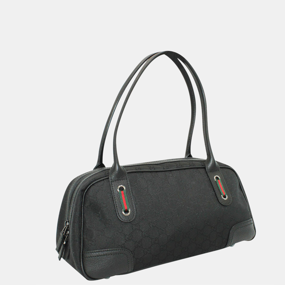 

Gucci Black GG Canvas Duffle Bag